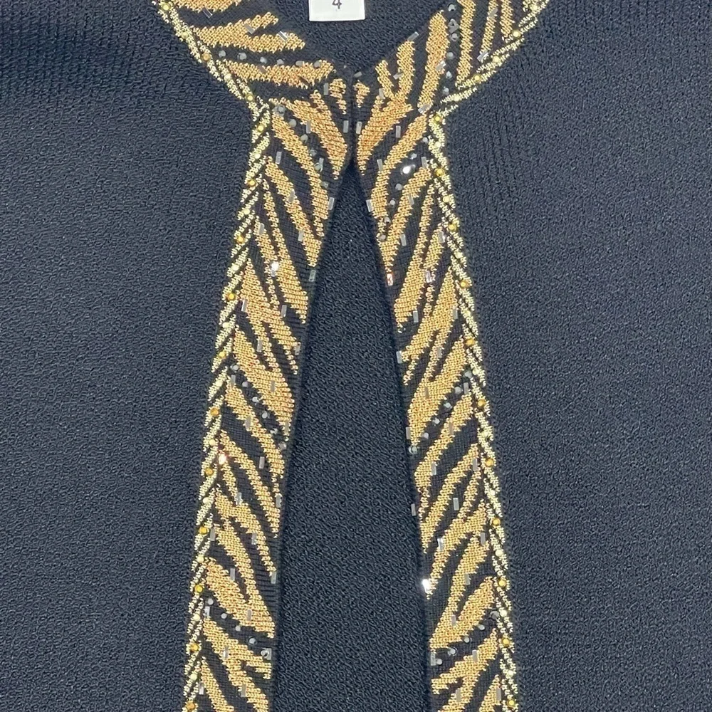 St.John Evening by Marie Gray, Gold and Black Jacket Women’s size 4 - Picture 12 of 13